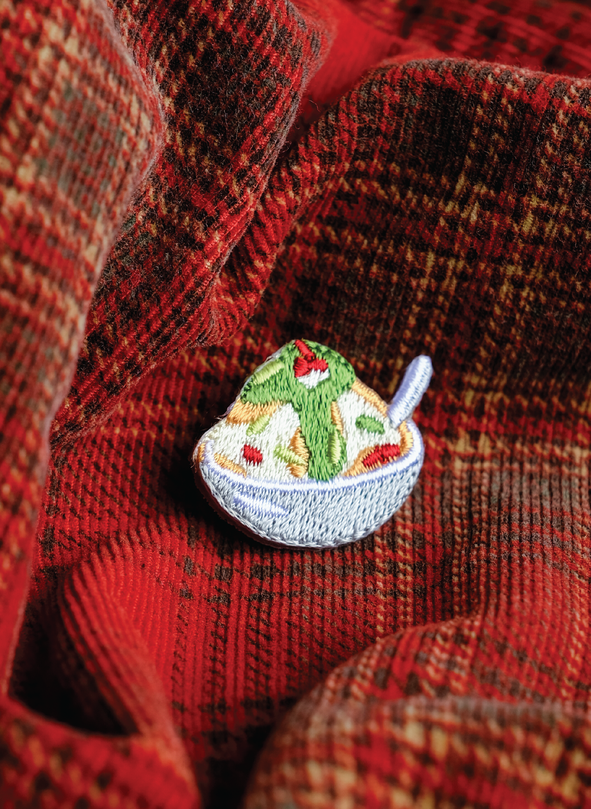 Cendol Embroidered Pin
