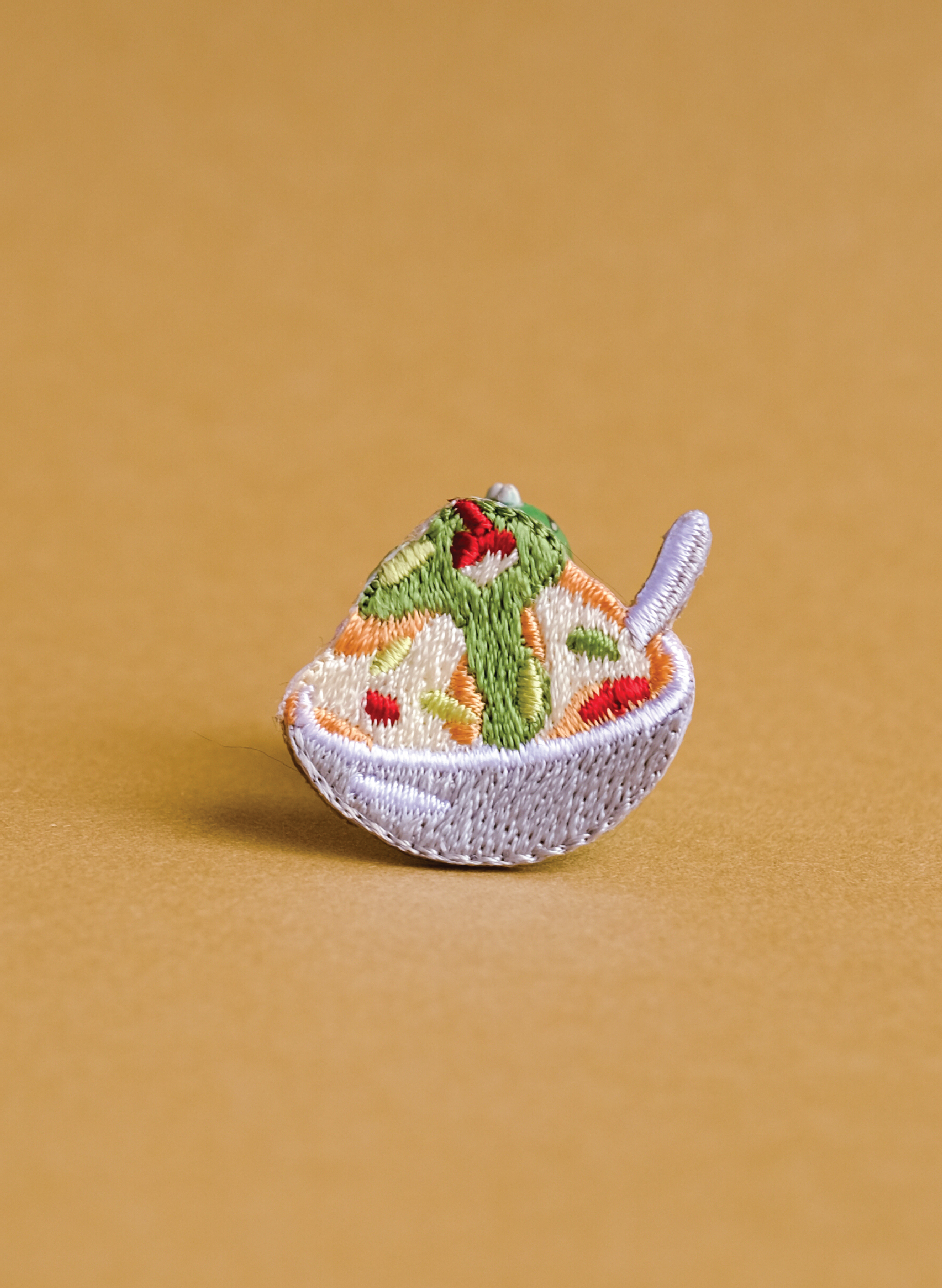 Cendol Embroidered Pin