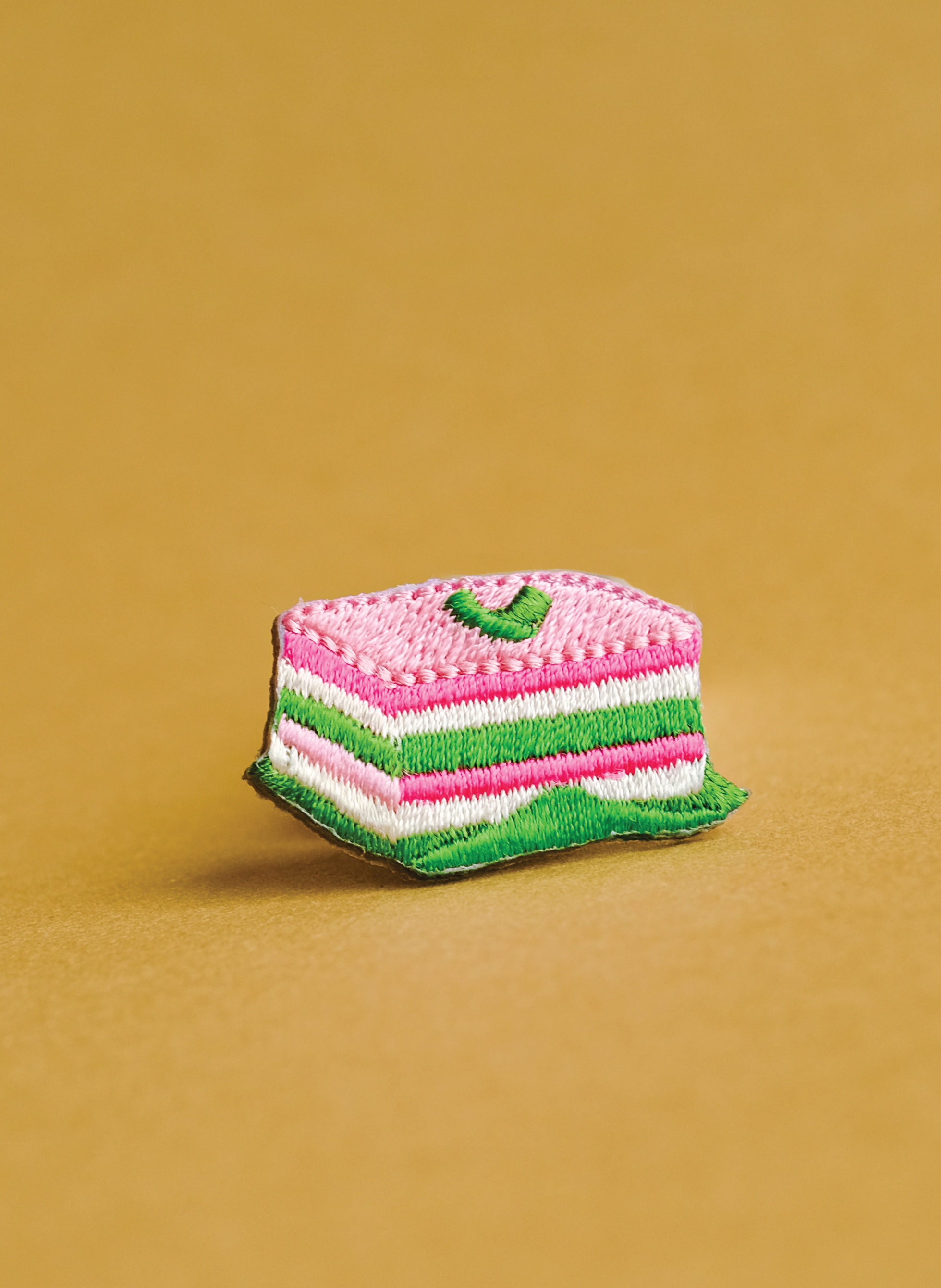 Kuih Lapis Embroidered Pin