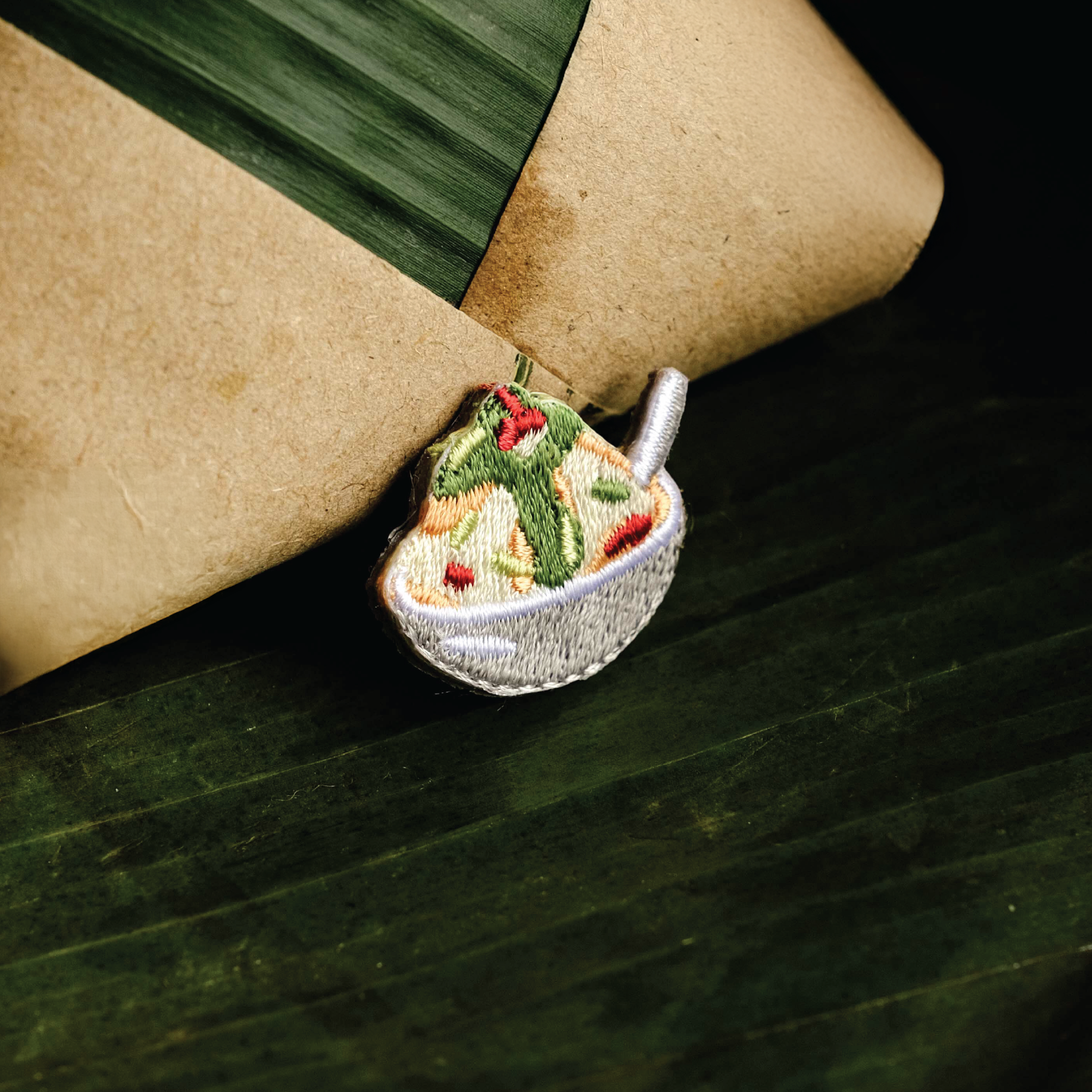 Cendol Embroidered Pin