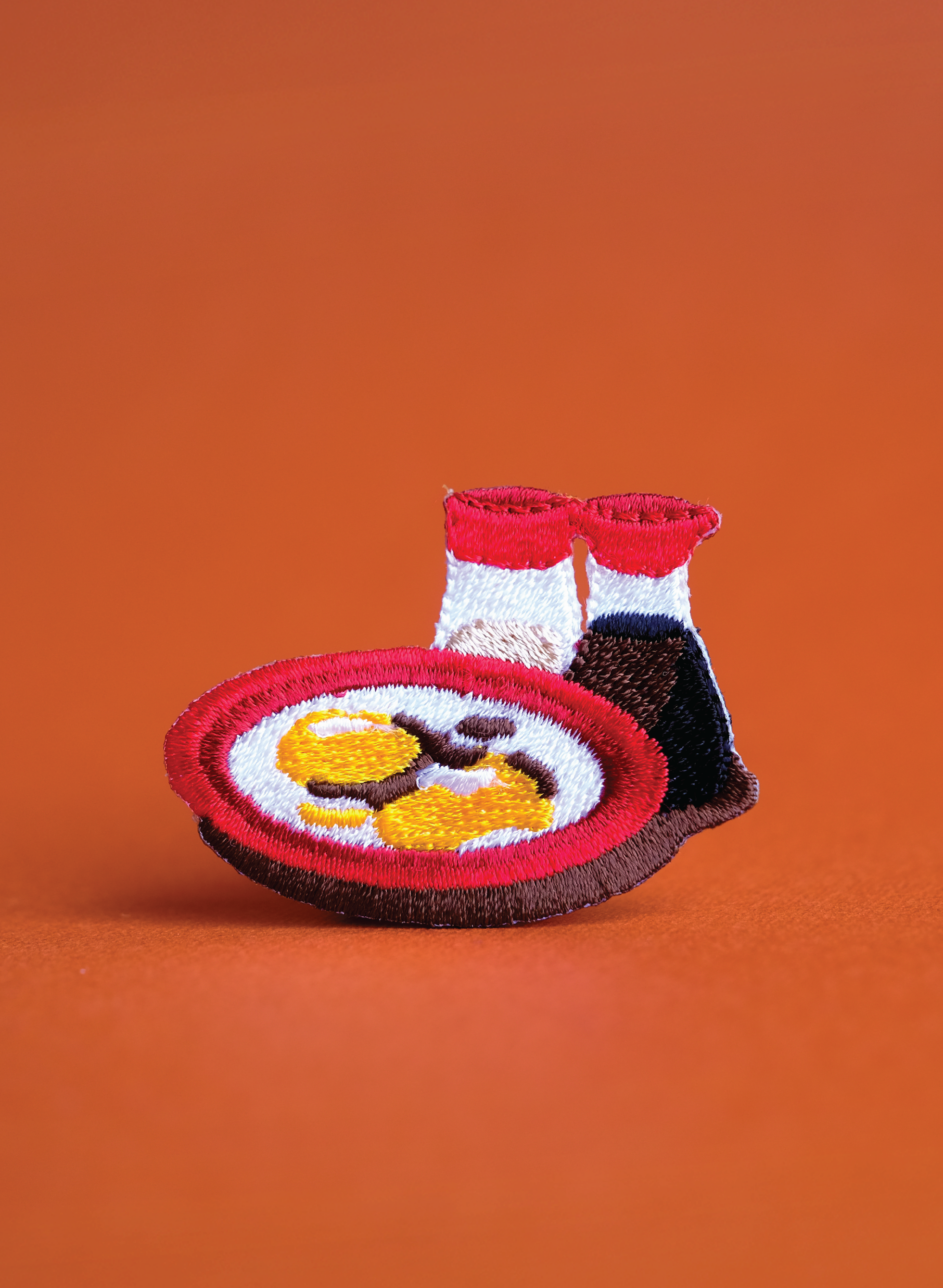 Half Boiled Eggs Iron on Patch