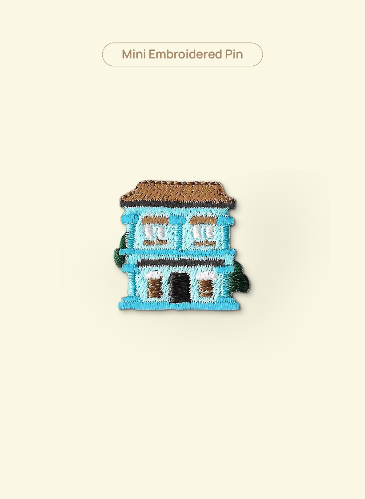 Heritage Building Embroidered Pin