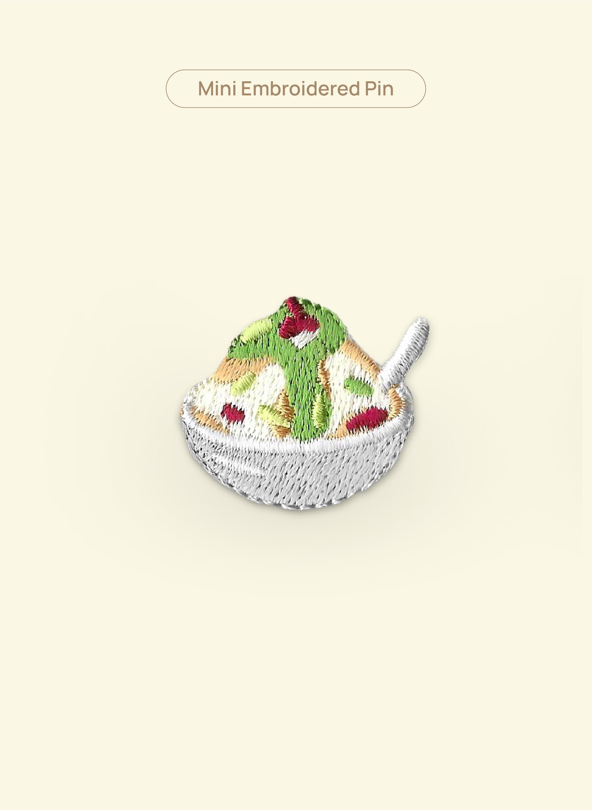 Cendol Embroidered Pin