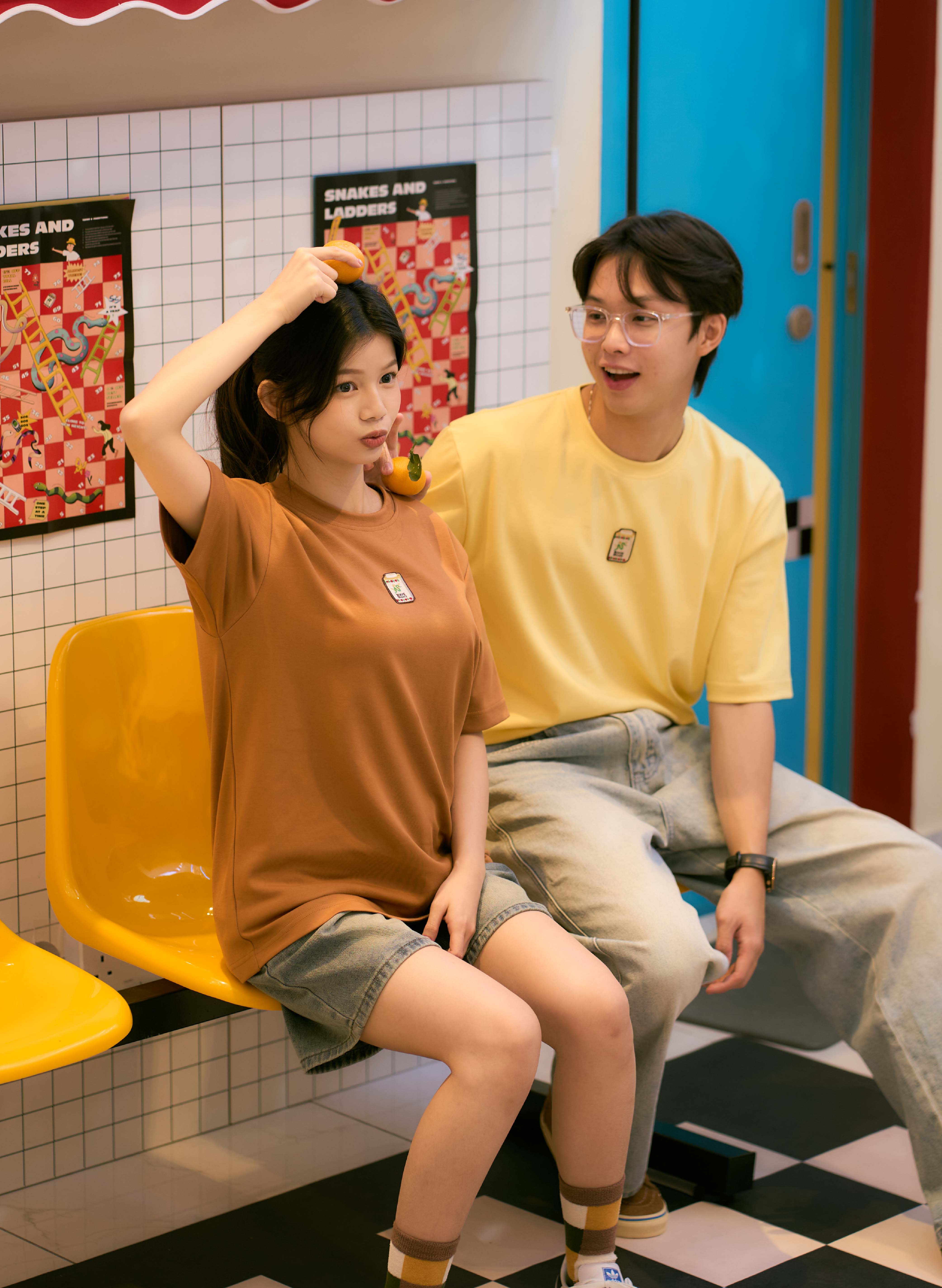 Snake Brand Powder Embroidery Graphic Tee