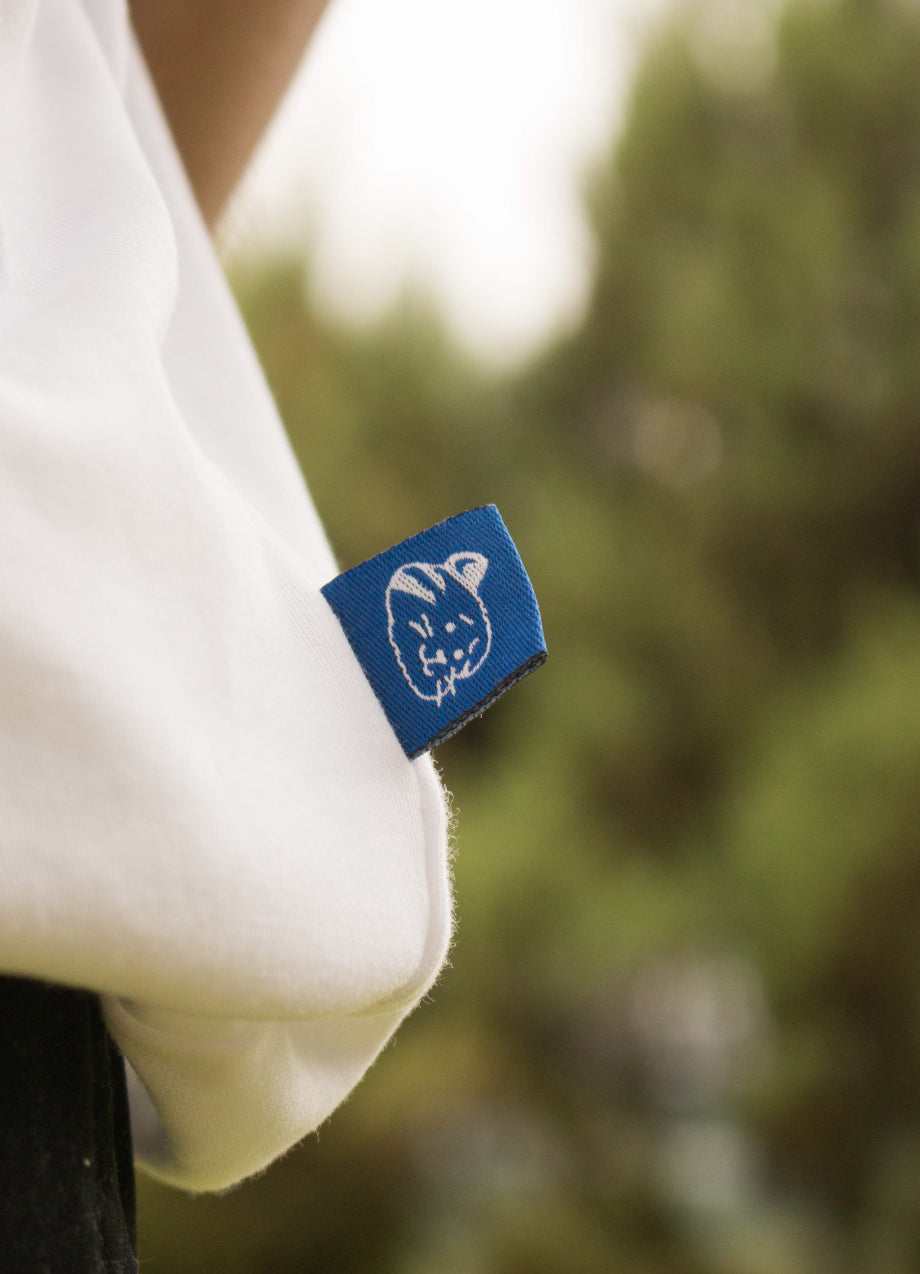 Two Tiger Embroidery Tee (White)