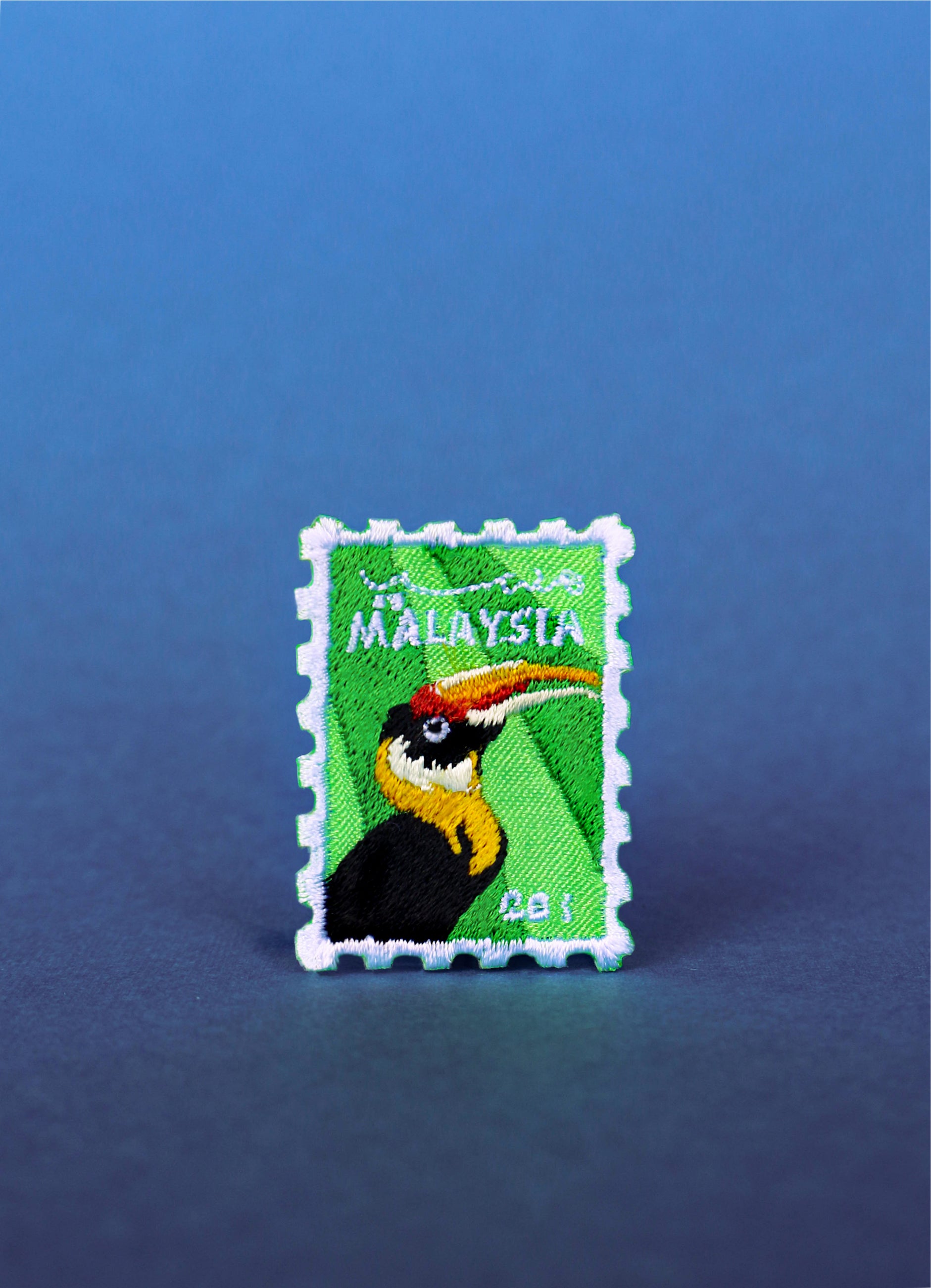 Stamp Hornbill Iron On Patch