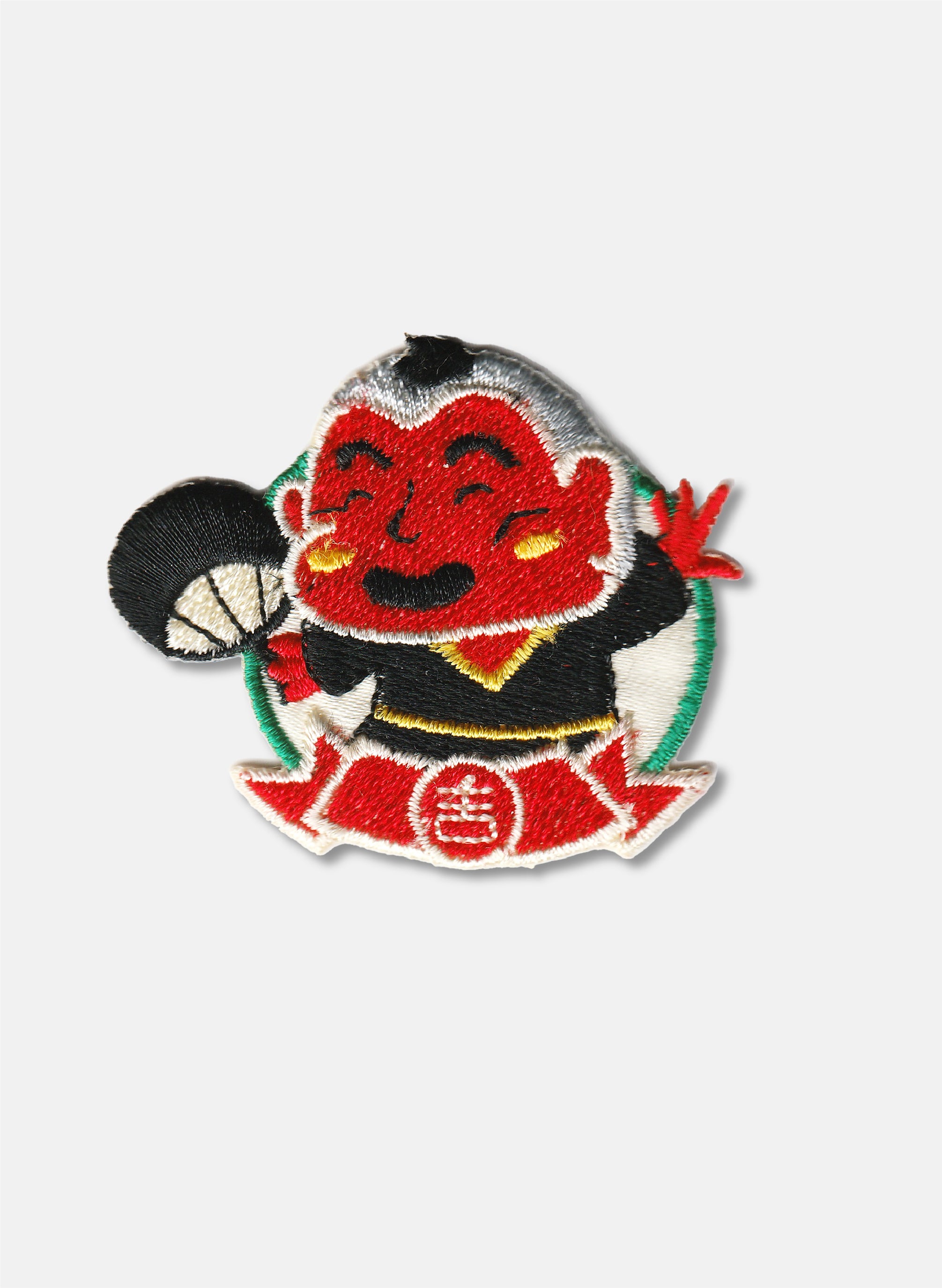 Big Head Buddha Iron on Patch