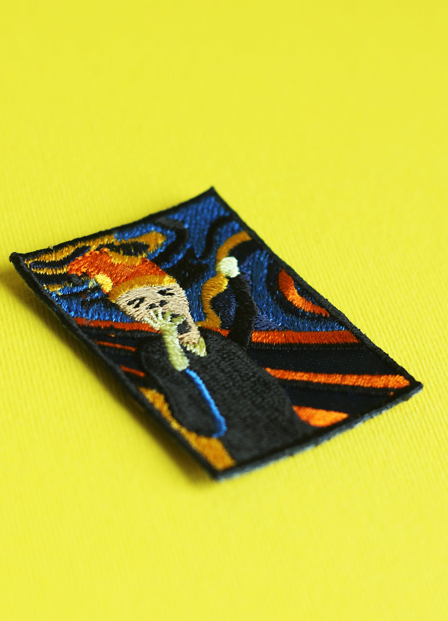 The Yawn Iron on Patch