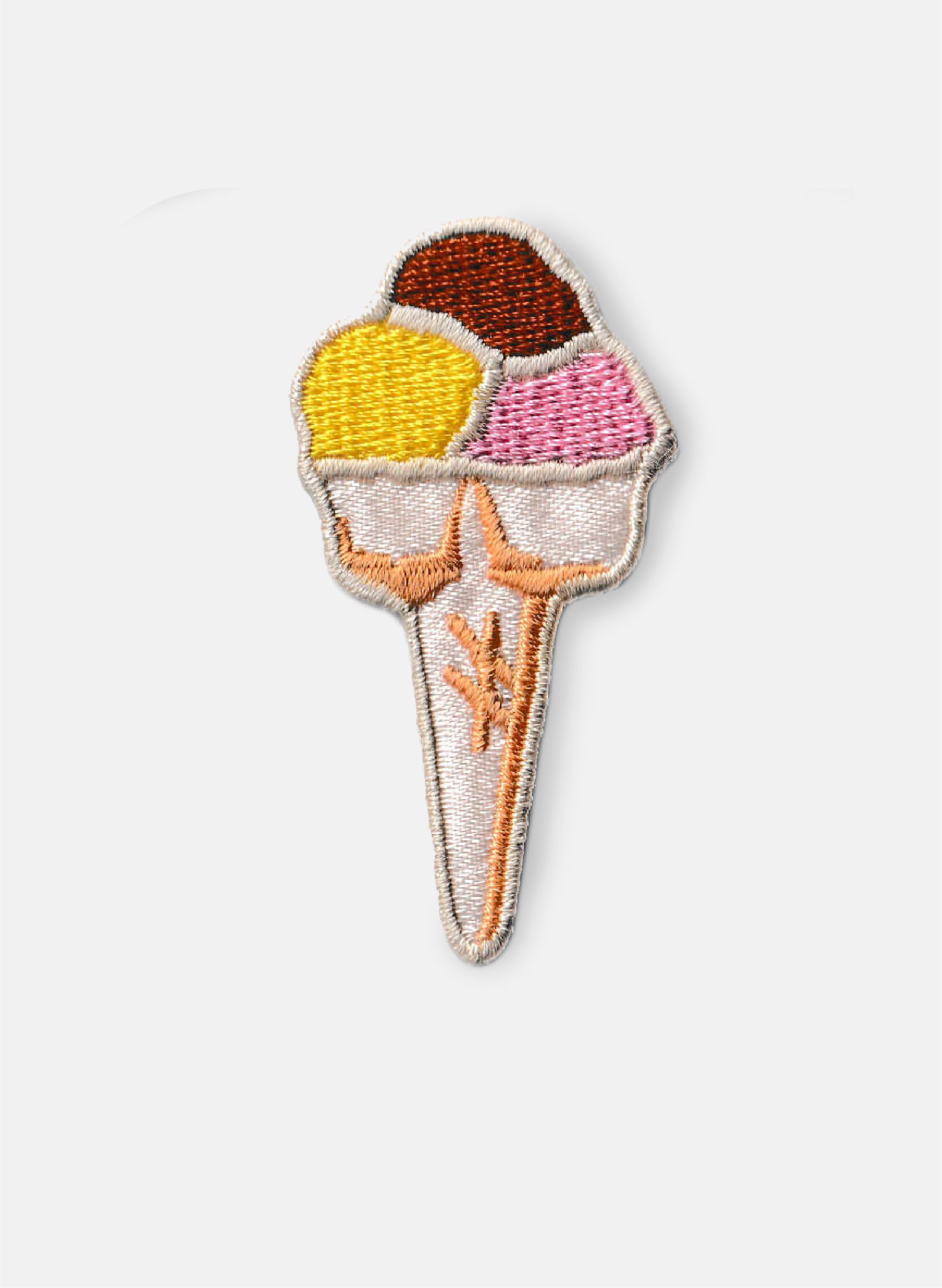 Ice Cream Iron On Patch