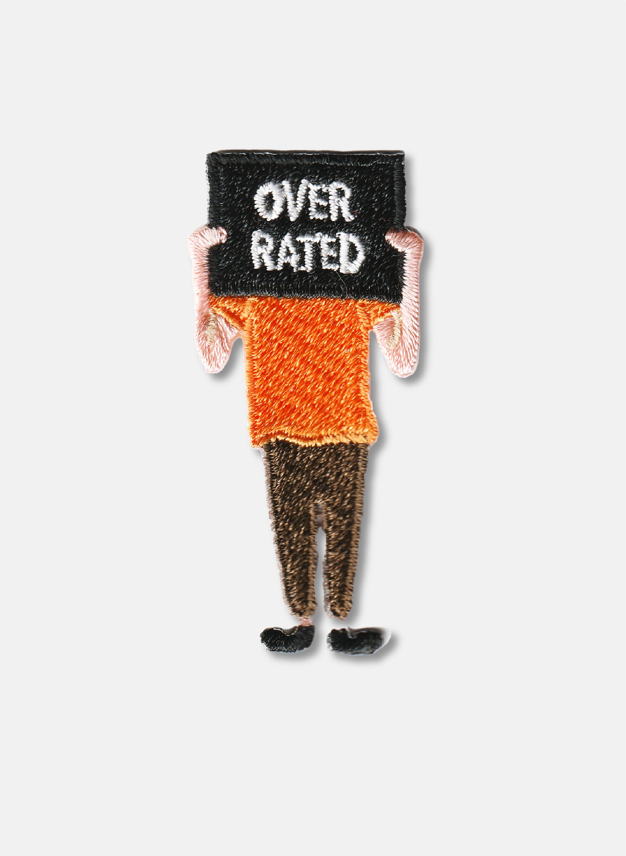 Overrated Iron on Patch