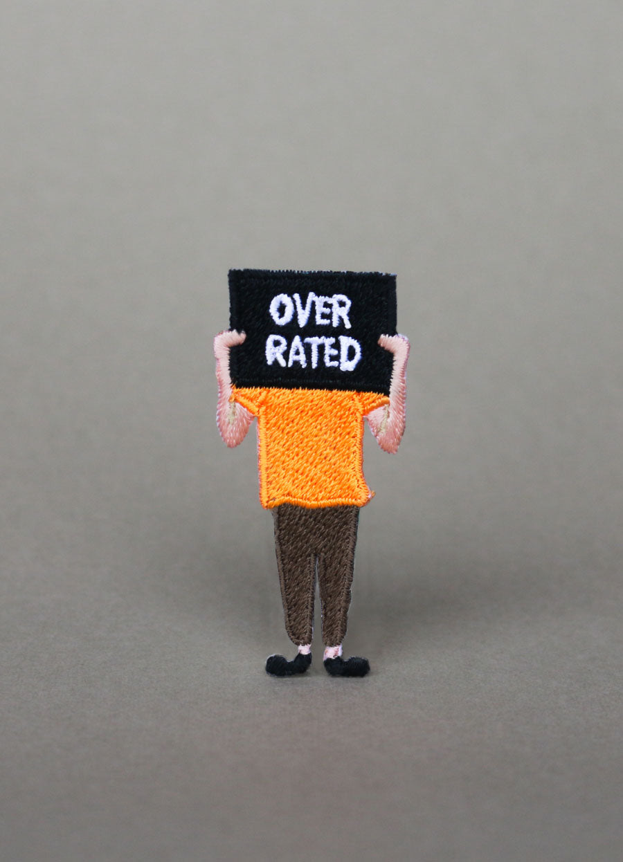 Overrated Iron on Patch