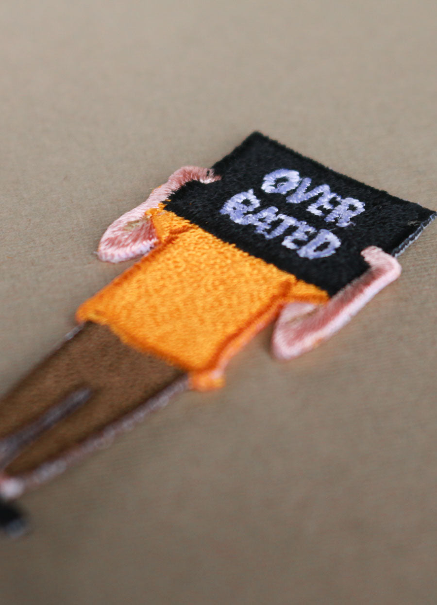 Overrated Iron on Patch