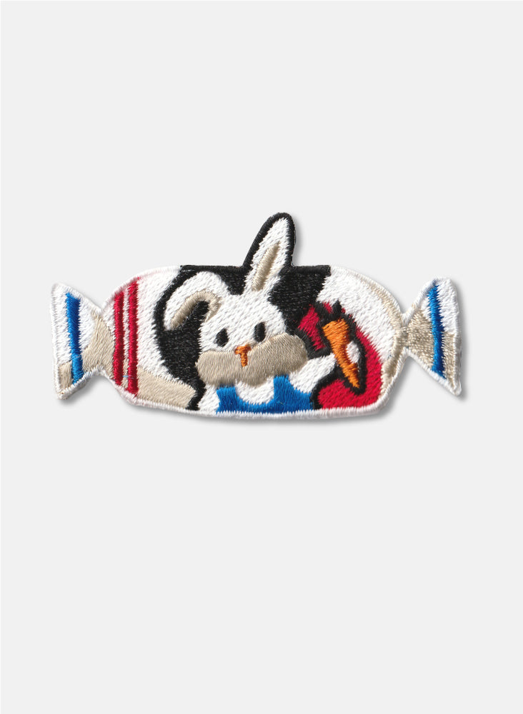 Rabbit Candy Iron On Patch