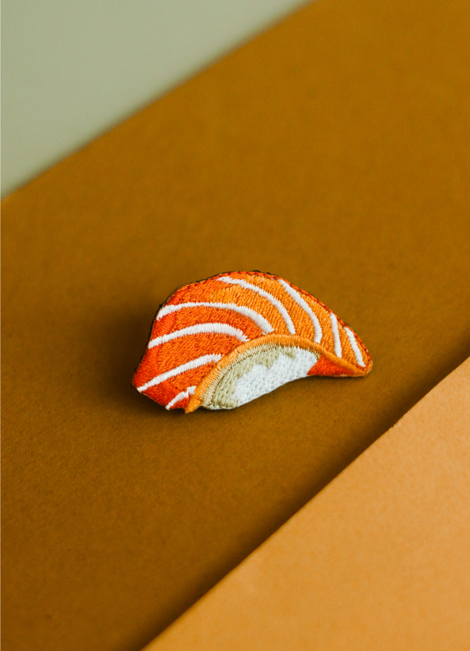 Salmon Sushi Iron On Patch