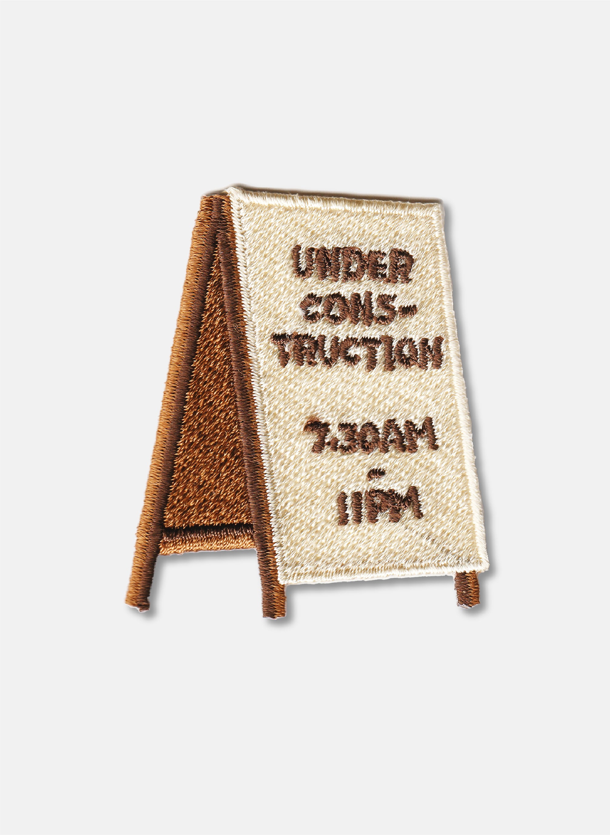 Under Construction Iron on Patch