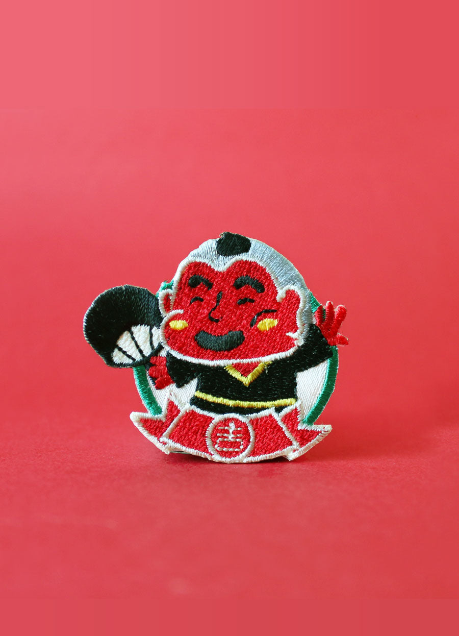 Big Head Buddha Iron on Patch