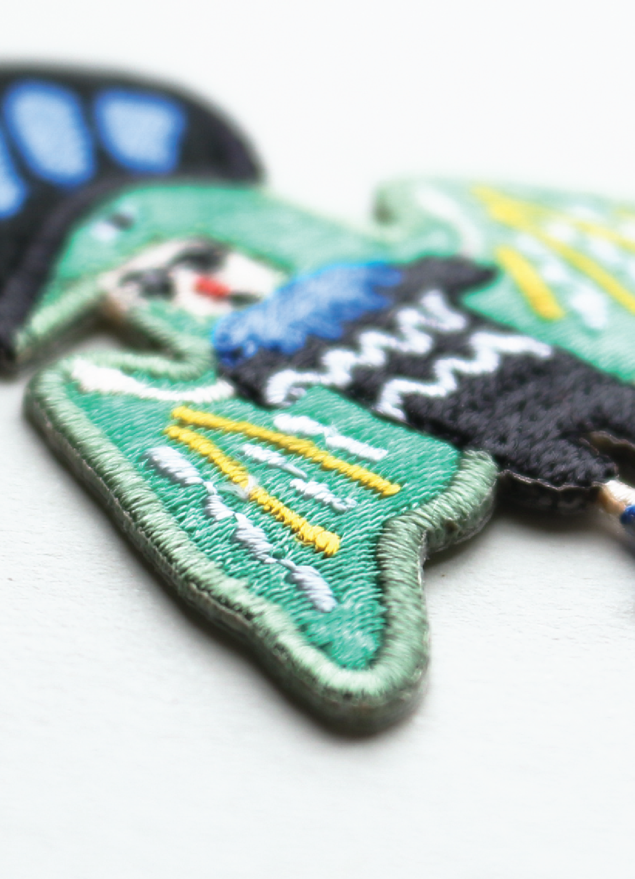 Flying Wizard Iron On Patch