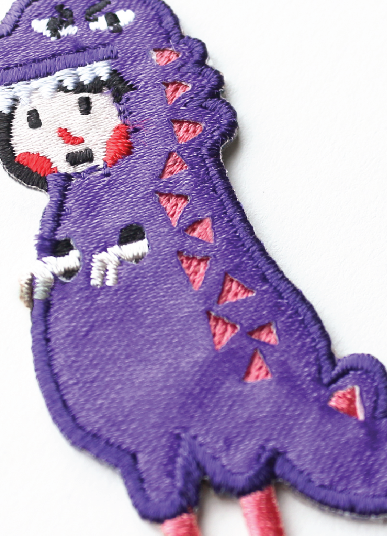 Purple Dragon Iron On Patch