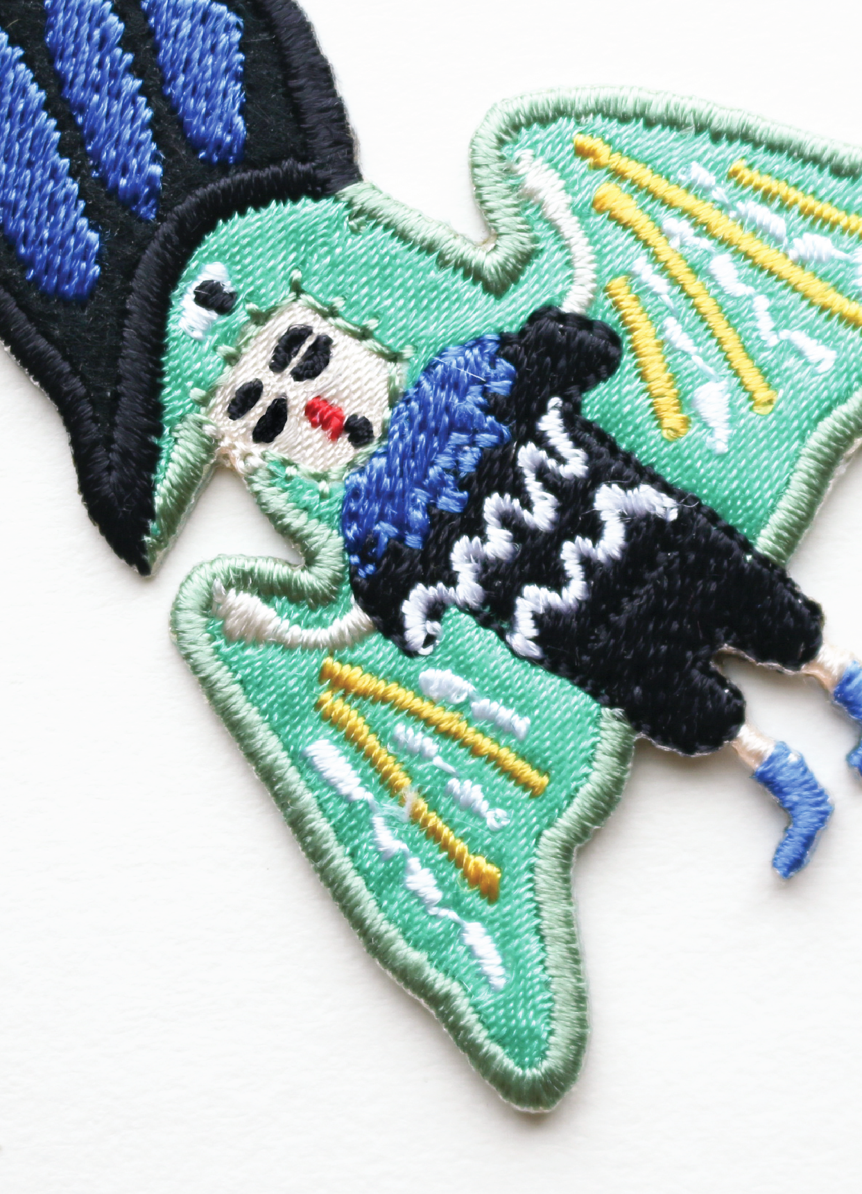 Flying Wizard Iron On Patch