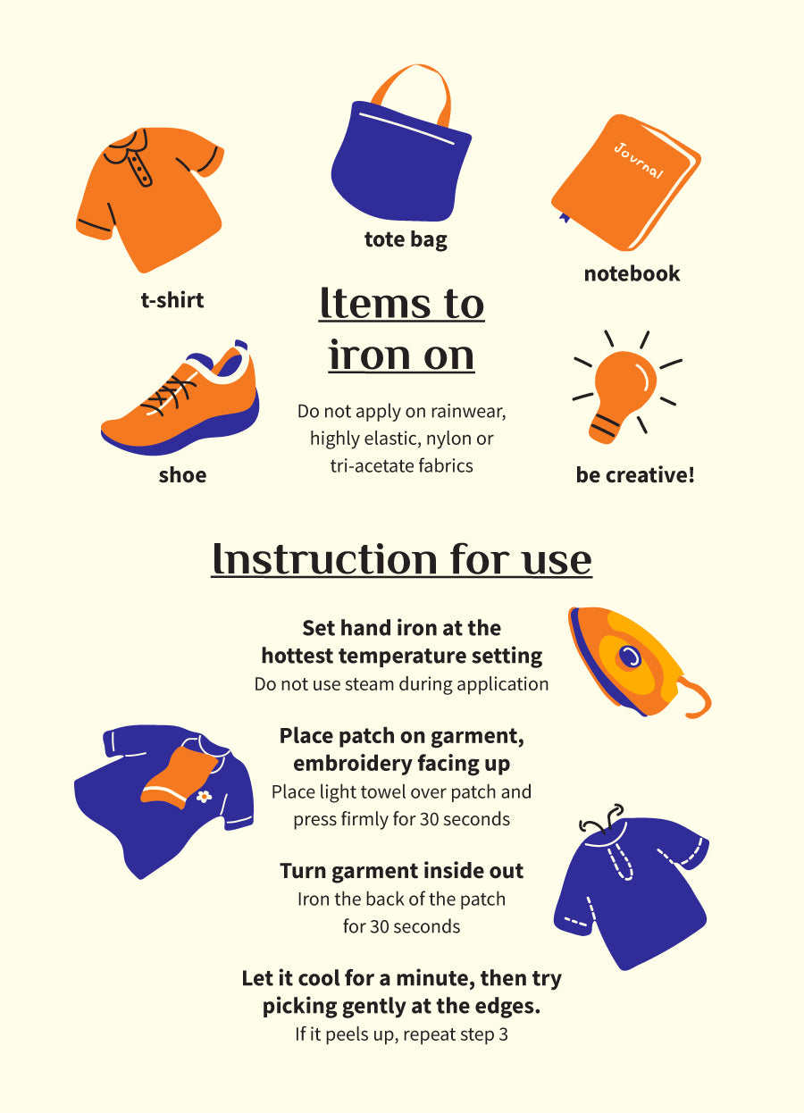 The Yawn Iron on Patch