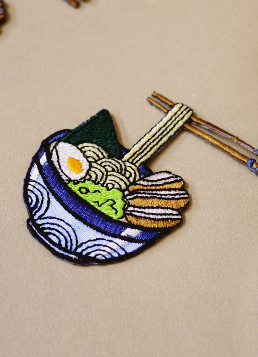 Ramen Iron on Patch