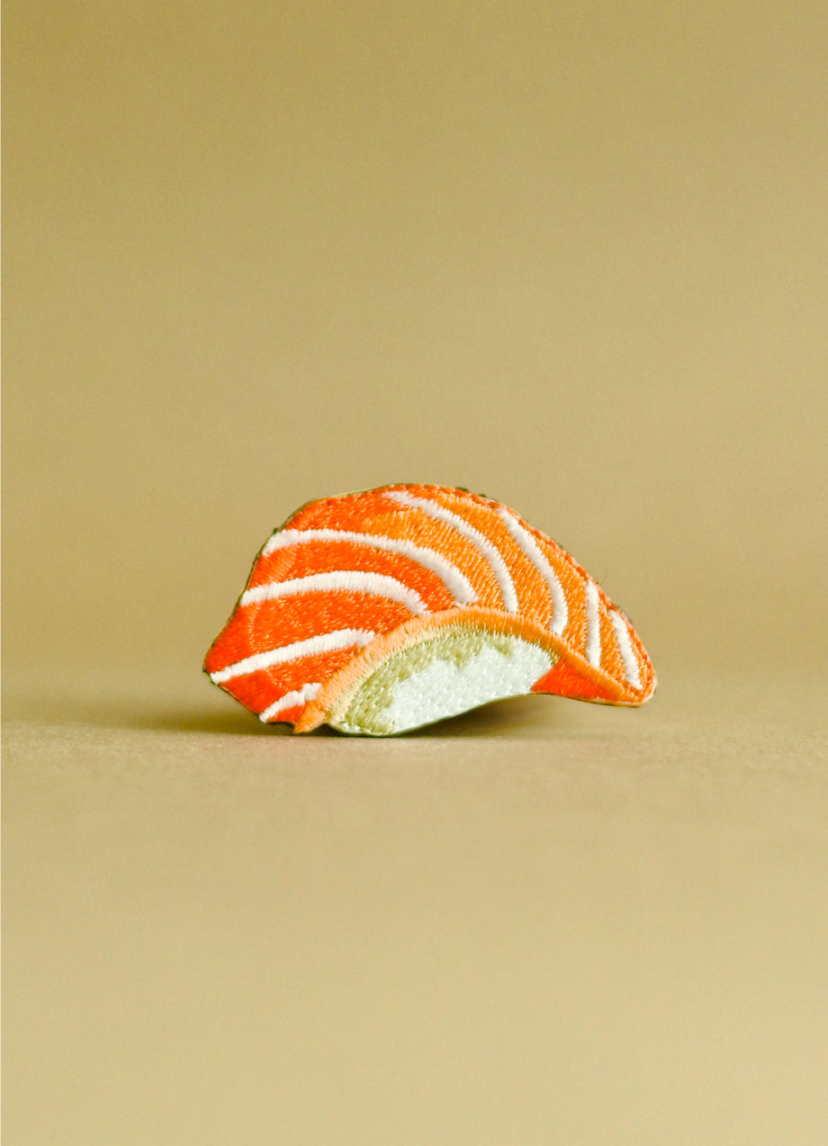 Salmon Sushi Iron On Patch