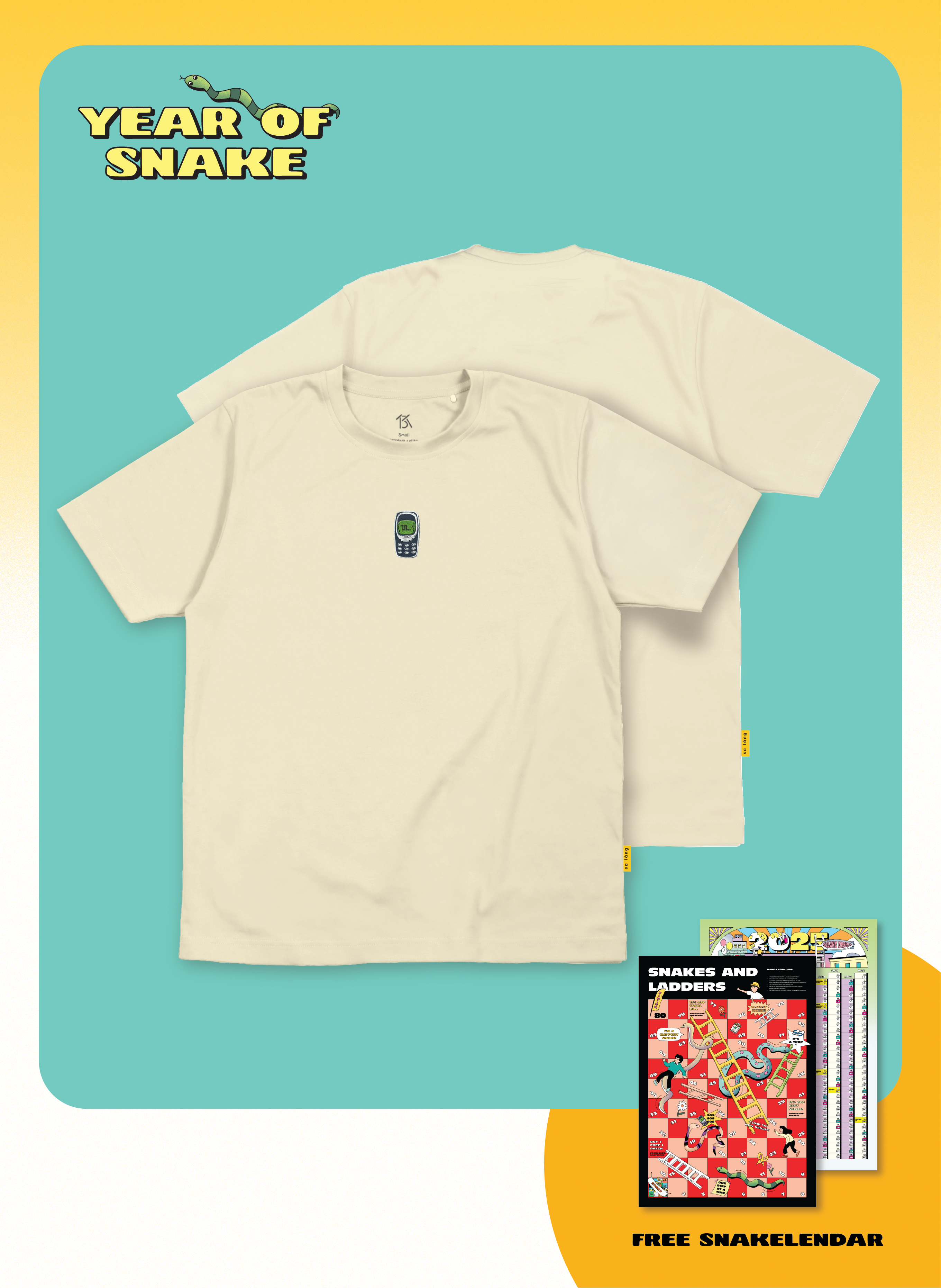 Nokia Embroidery Tee (BEIGE)