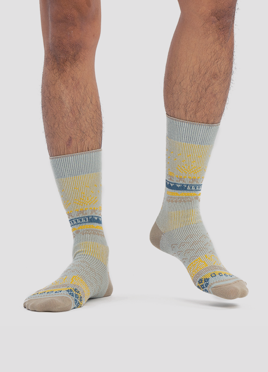Greater 2gether Light Grey Embroidered Socks