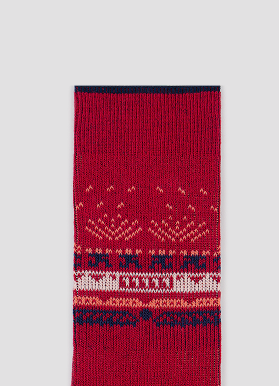 Greater 2gether Red Embroidered Socks