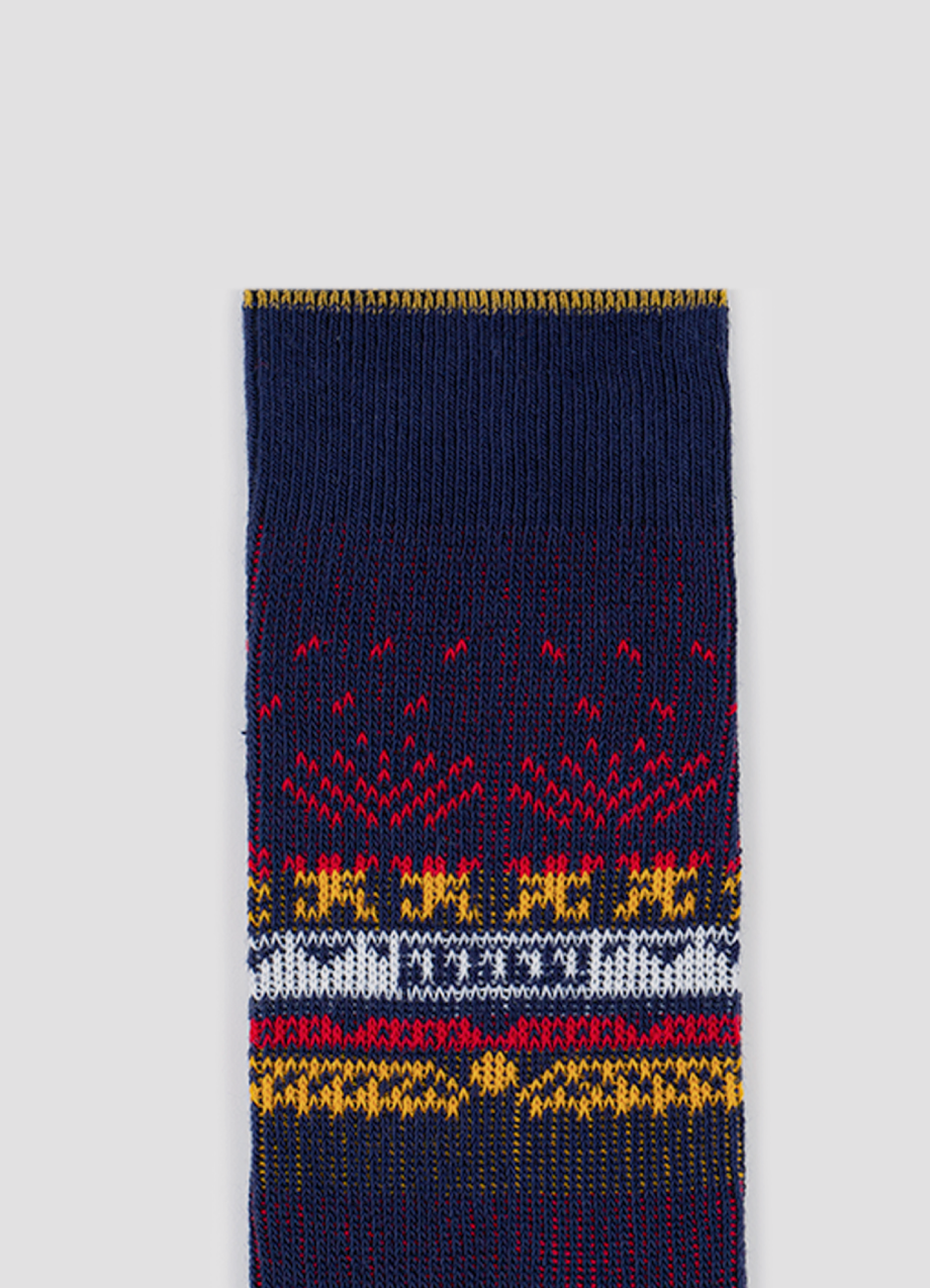 Greater 2gether Dark Blue Embroidered Socks