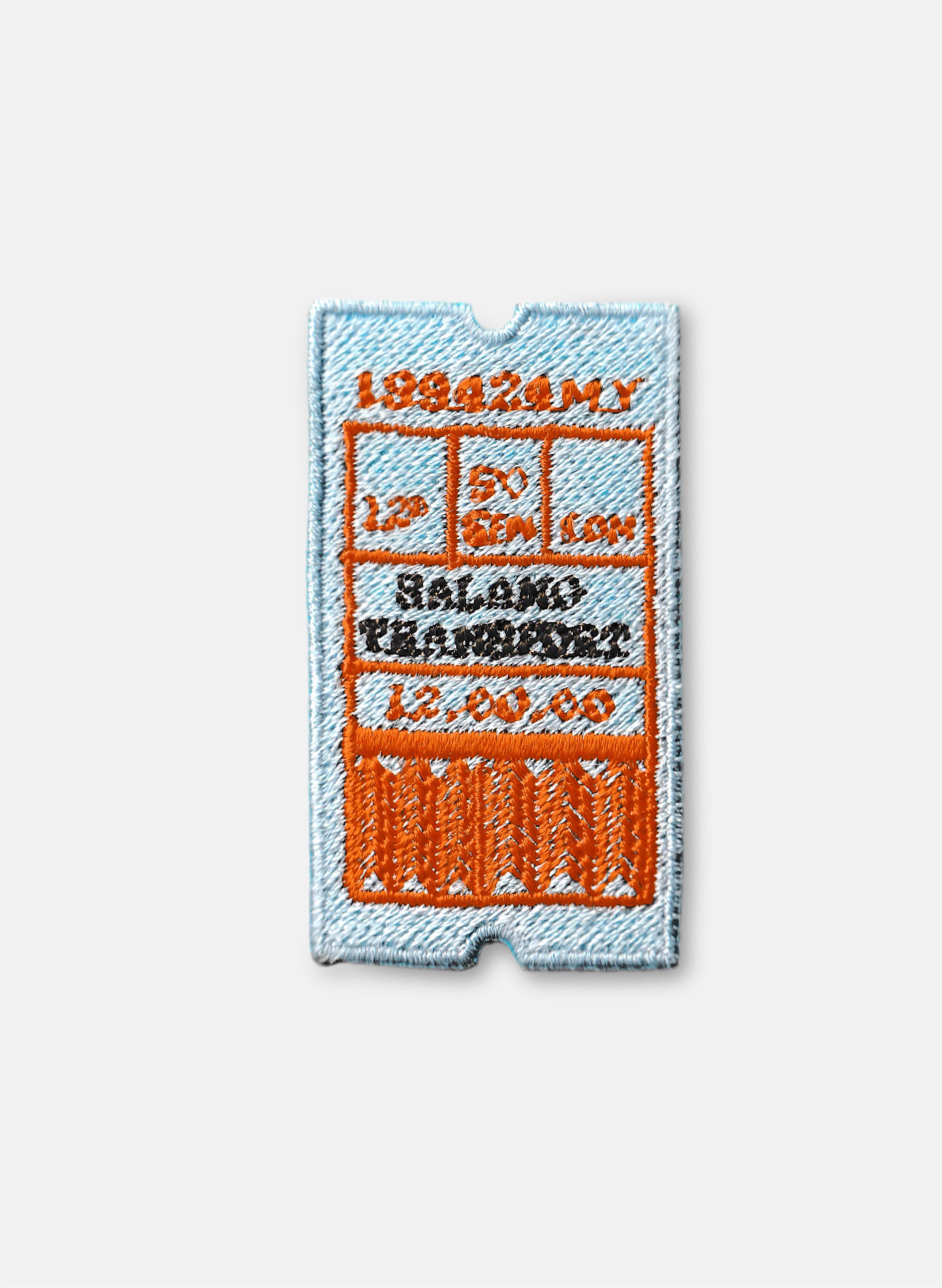 Bus Ticket Iron On Patch