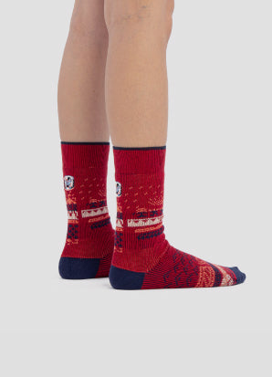 Greater 2gether Red Embroidered Socks