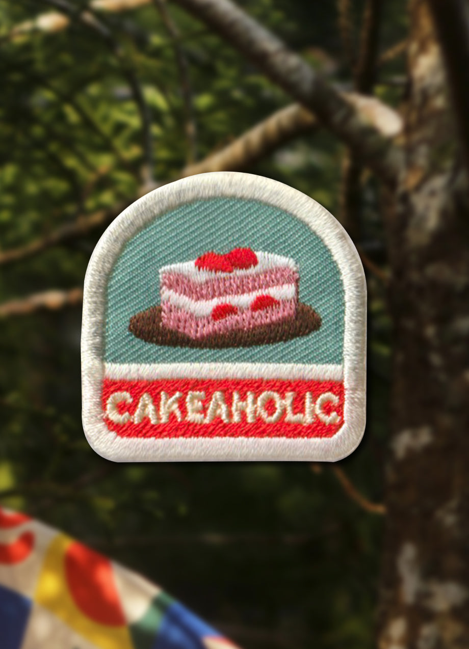 Cakeaholic Iron on Patch