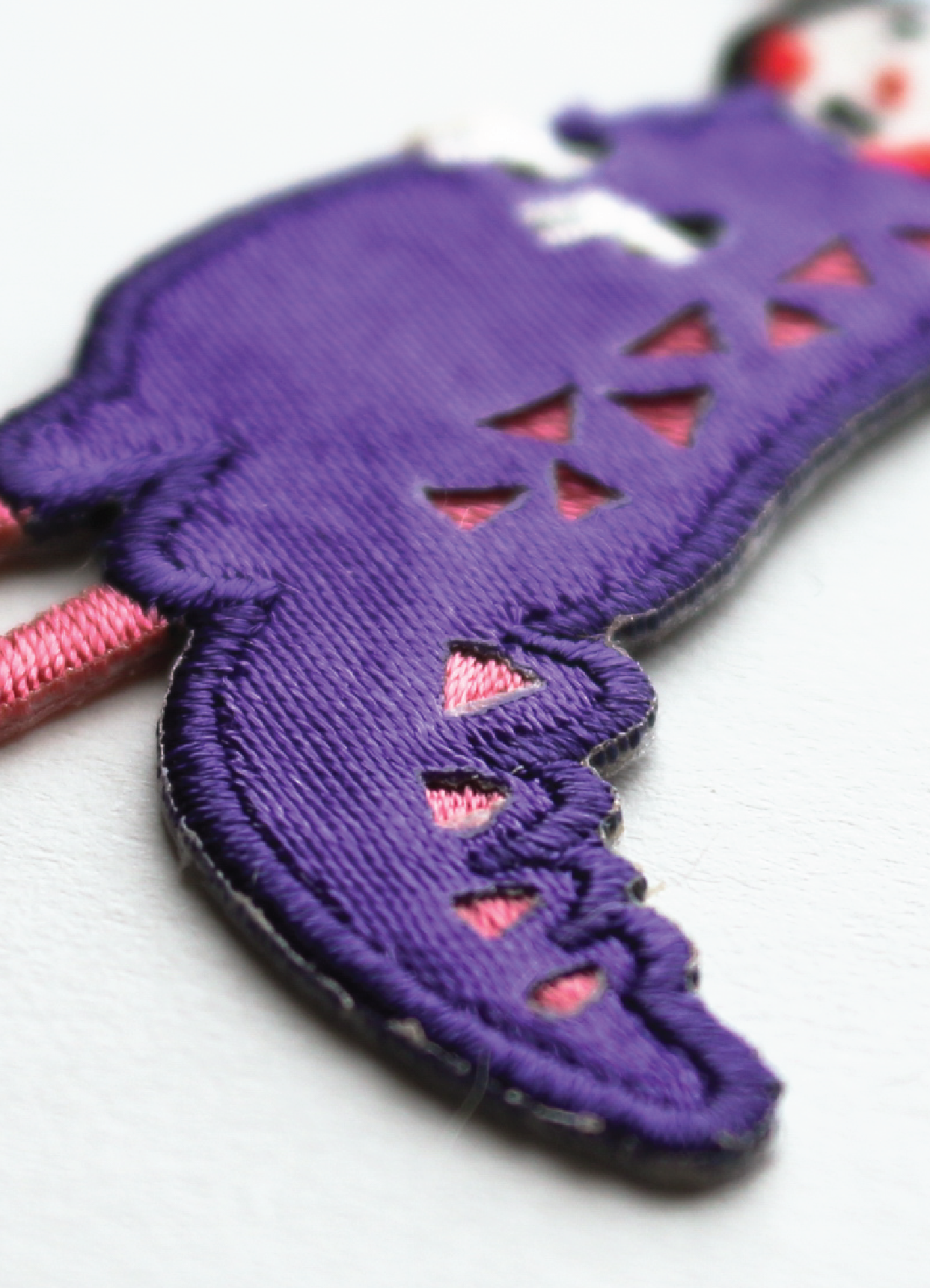 Purple Dragon Iron On Patch