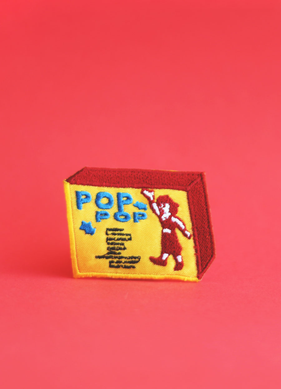 Pop Pop Iron On Patch